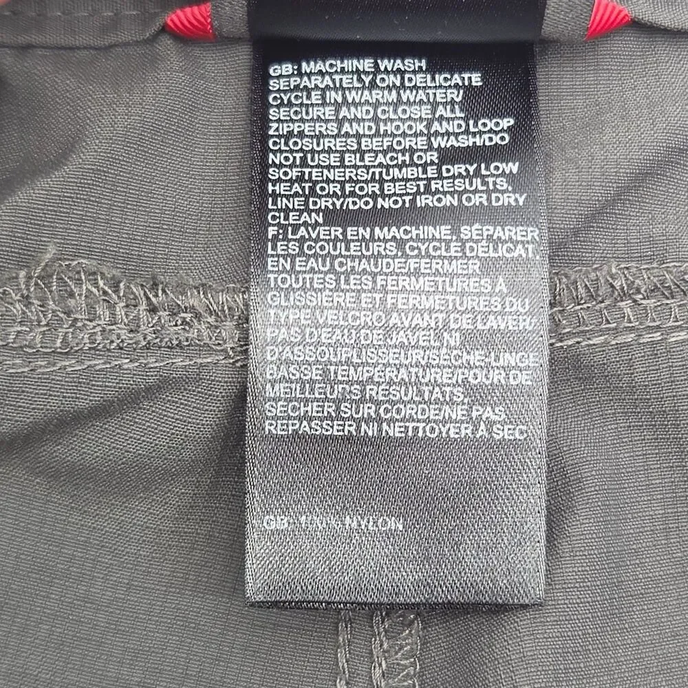 The North Face Cargo Shorts Gray Nylon Men Sz Large 9